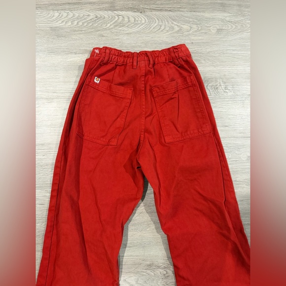 Big Bud Press Western Red High-Waisted Wide-Leg Pants XS - Picture 5 of 6